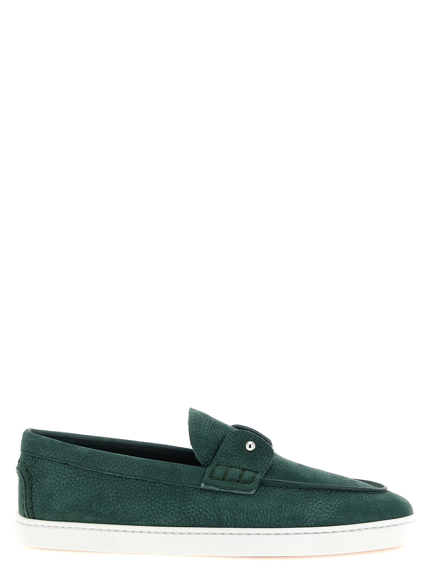 Christian Louboutin Chambeliboat Two-Tone Calfskin Slip-On Loafer