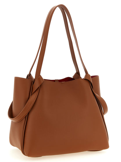 Sac cabas Christian Louboutin en cuir de veau marron