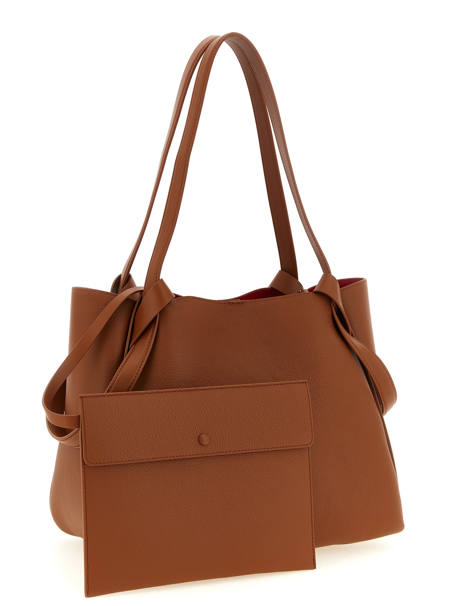 Sac cabas Christian Louboutin en cuir de veau marron