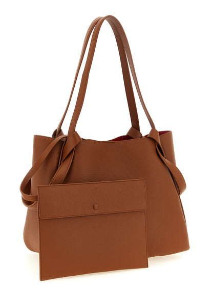 Sac cabas Christian Louboutin en cuir de veau marron