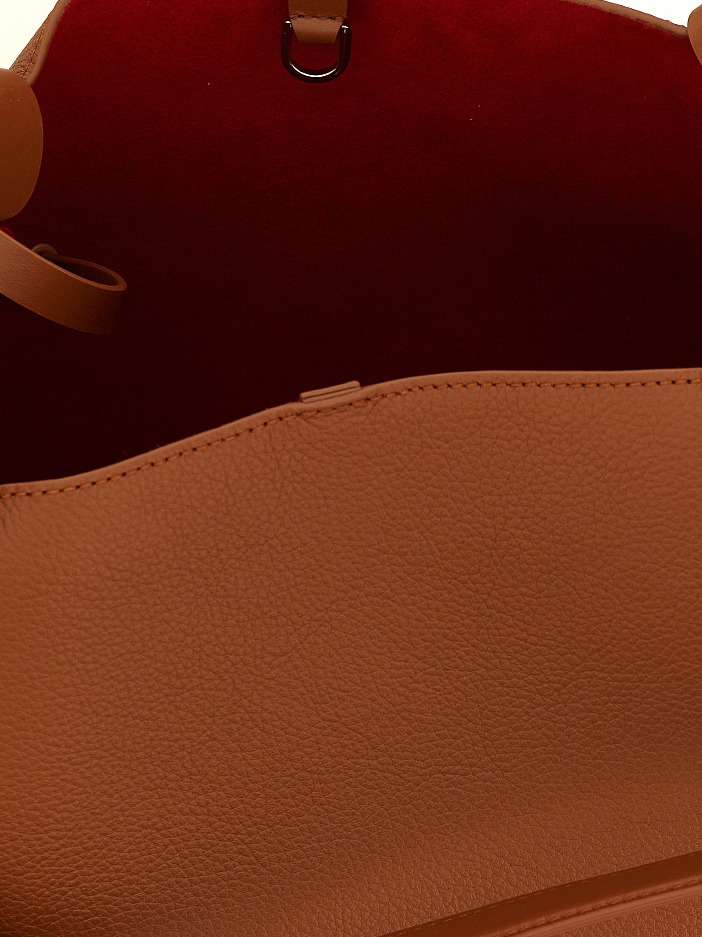 Sac cabas Christian Louboutin en cuir de veau marron