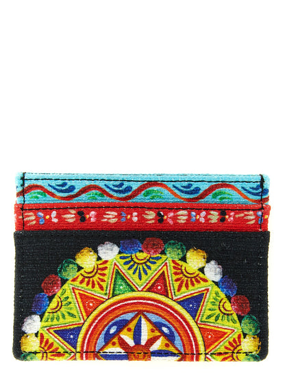 Tarjetero Dolce & Gabbana de algodón multicolor