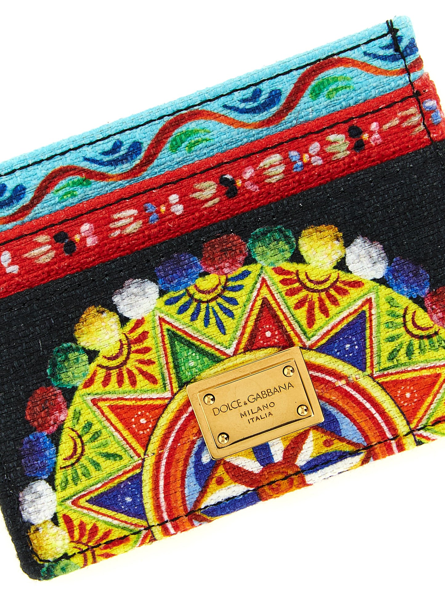 Tarjetero Dolce & Gabbana de algodón multicolor
