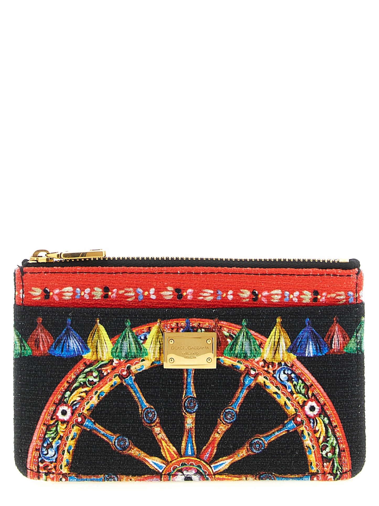Tarjetero Dolce & Gabbana de algodón multicolor