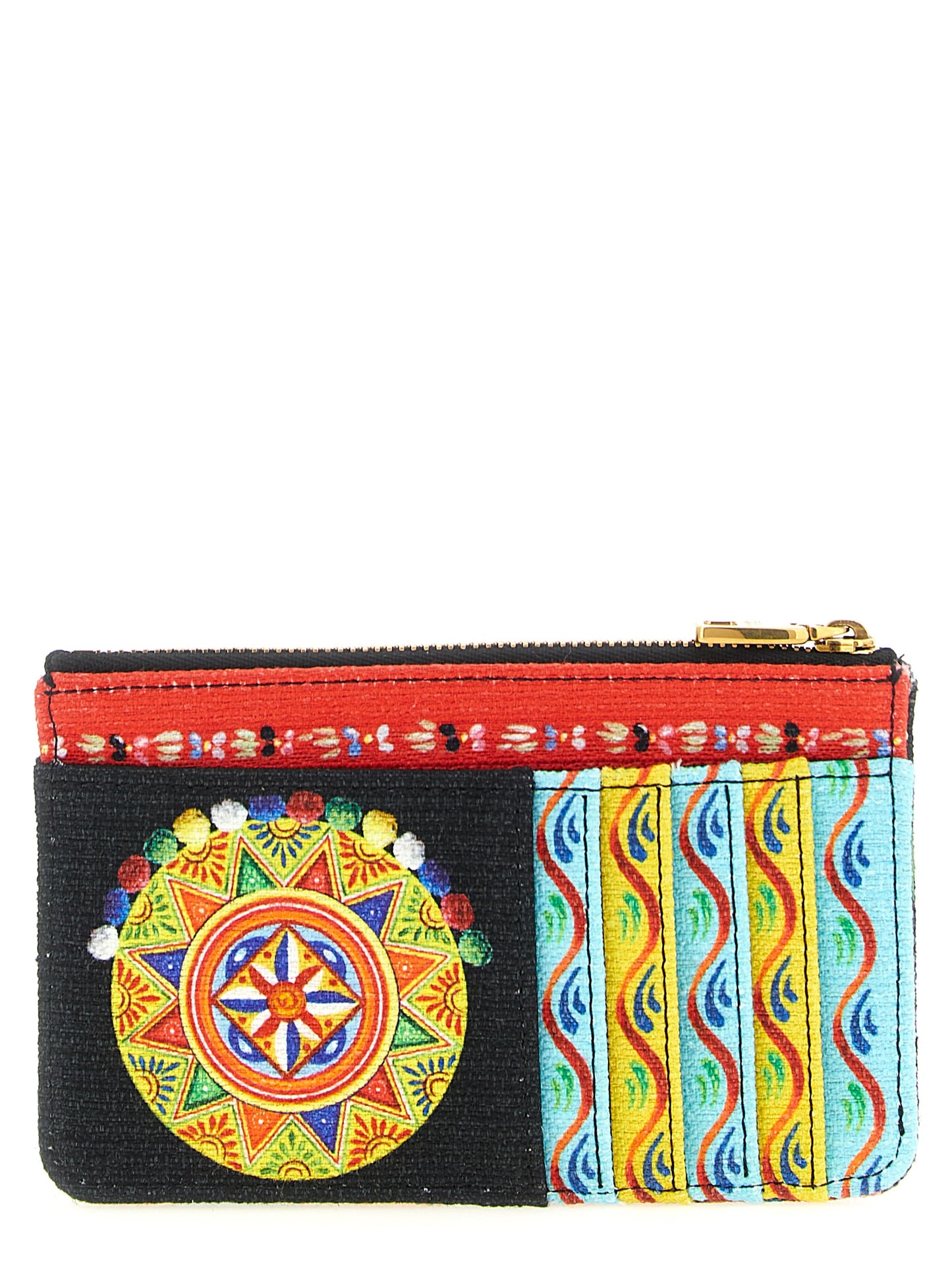 Tarjetero Dolce & Gabbana de algodón multicolor