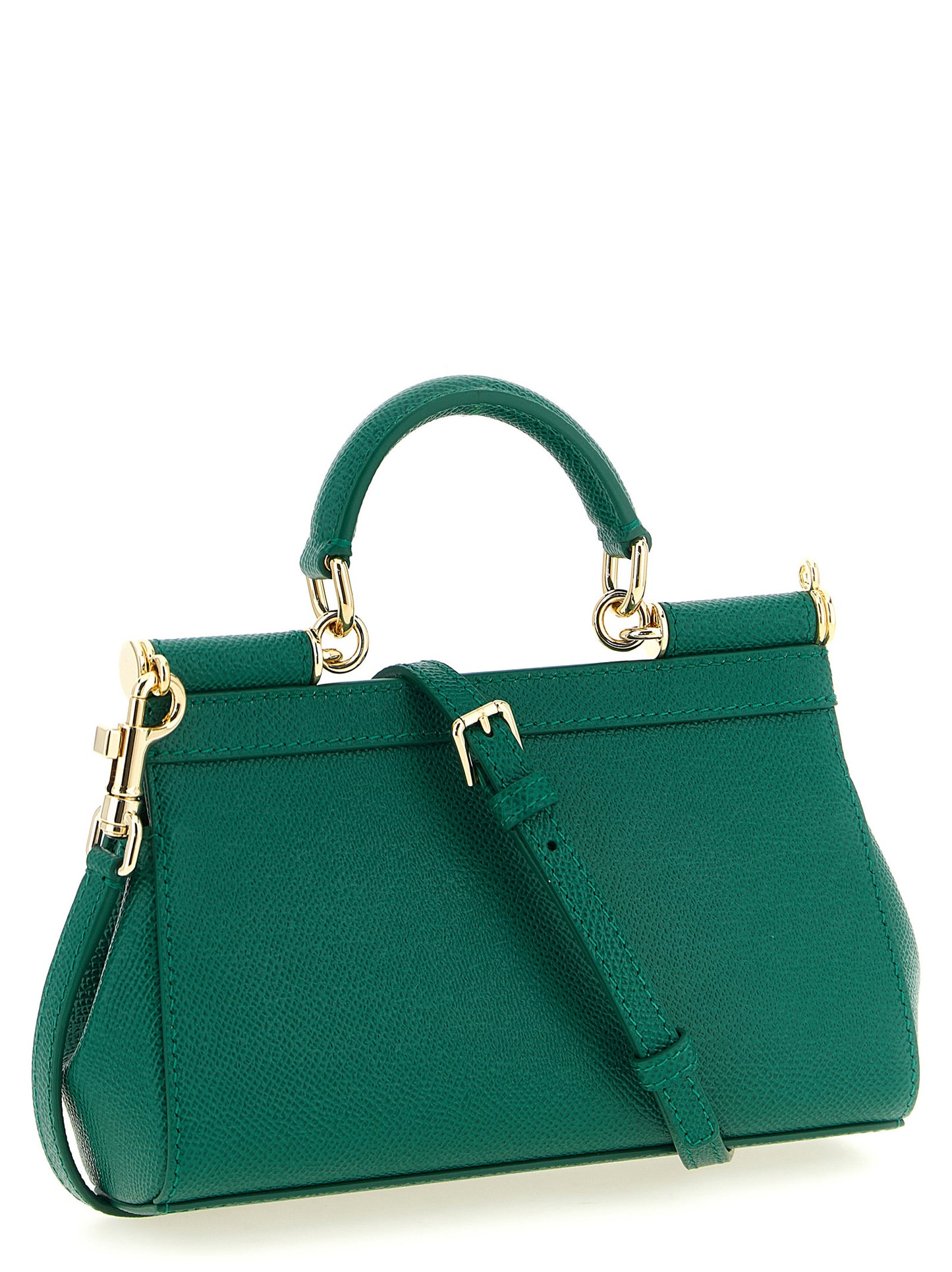 Bolso de mano Dolce & Gabbana de piel de becerro bicolor