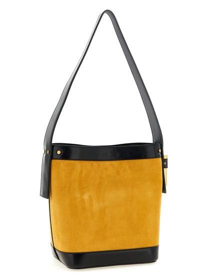 Bolso de hombro Versace bicolor de piel de becerro