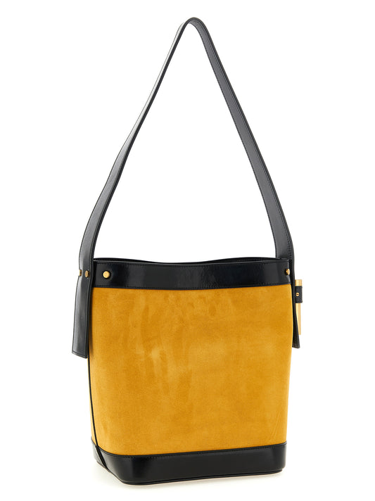 Bolso de hombro Versace bicolor de piel de becerro