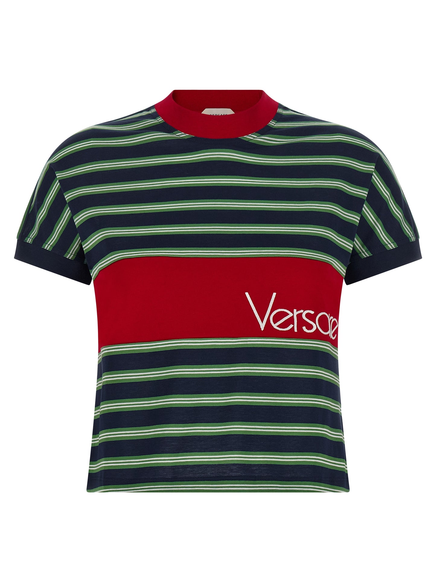 T-shirt multicolore en coton très résistant Versace
