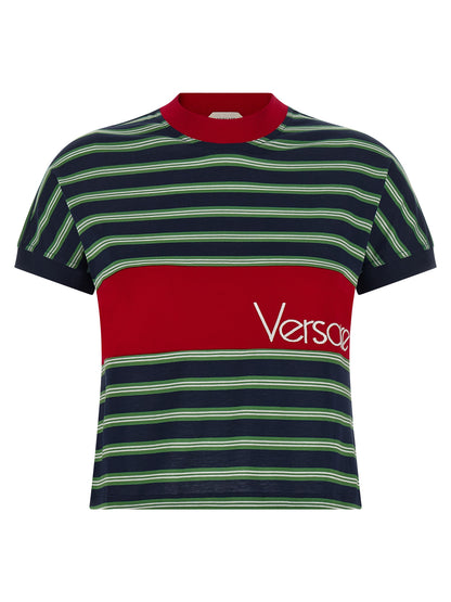 T-shirt multicolore en coton très résistant Versace