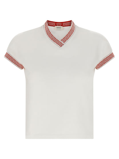 Camiseta Versace de algodón multicolor
