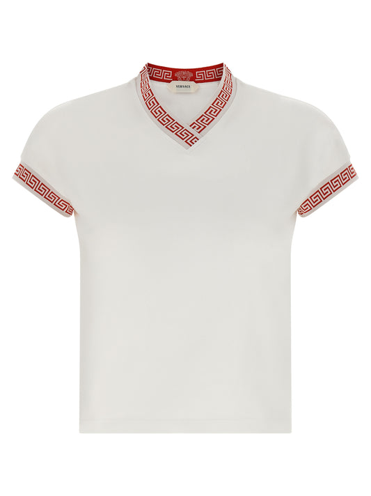 Camiseta Versace de algodón multicolor