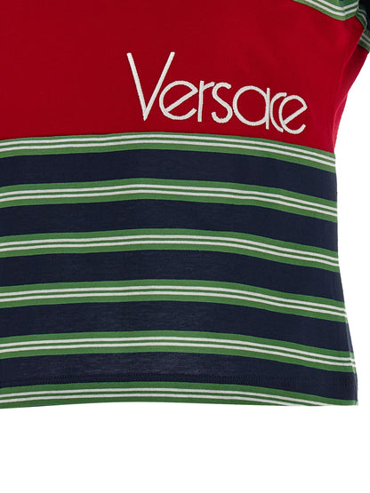T-shirt multicolore en coton très résistant Versace