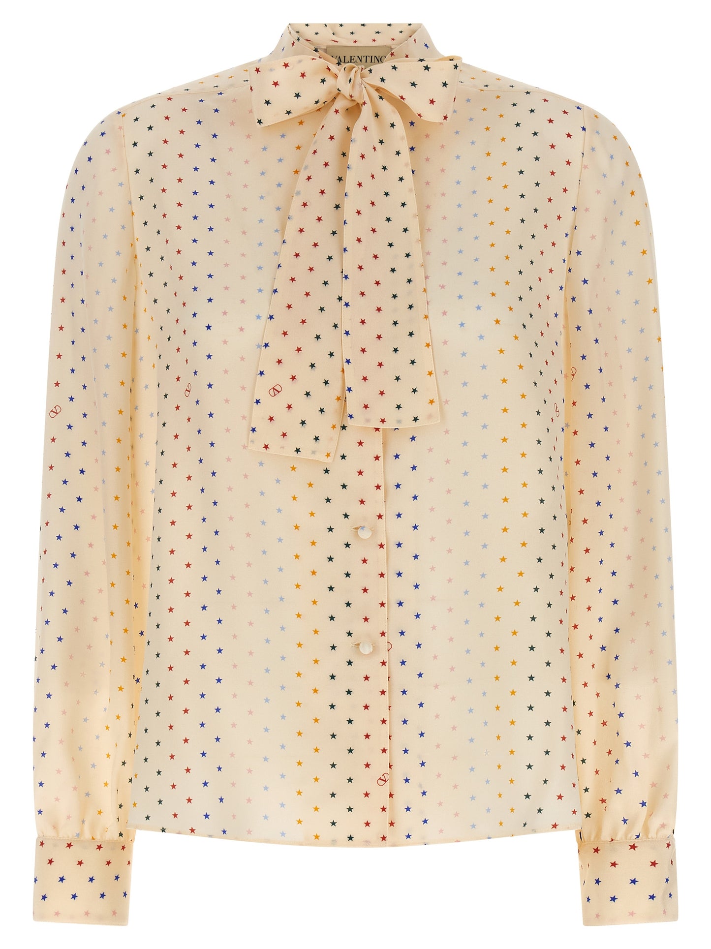 Blusa de seda multicolor Valentino Garavani