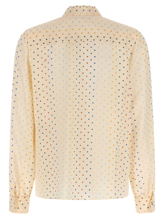 Blusa de seda multicolor Valentino Garavani