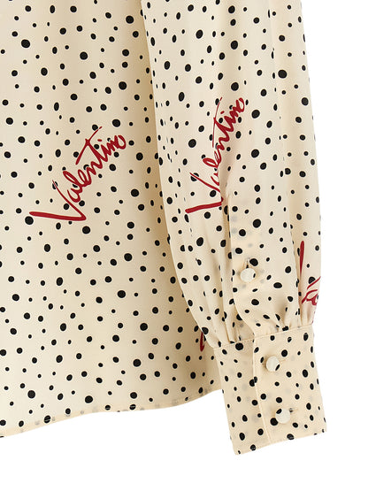 Blusa de seda multicolor Valentino Garavani