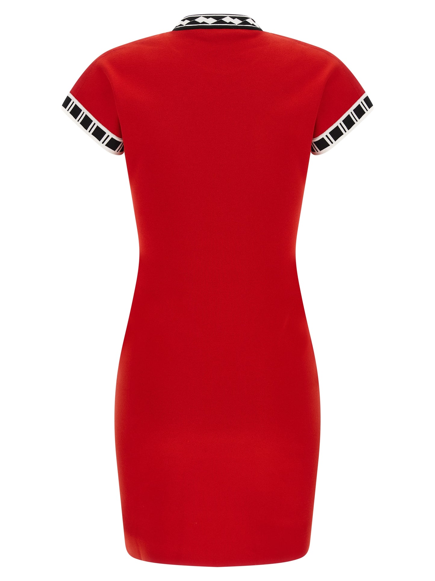 Robe Courte Versace en Coton Multicolore