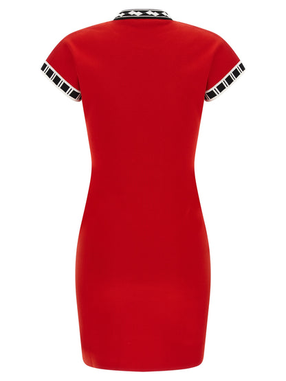 Robe Courte Versace en Coton Multicolore