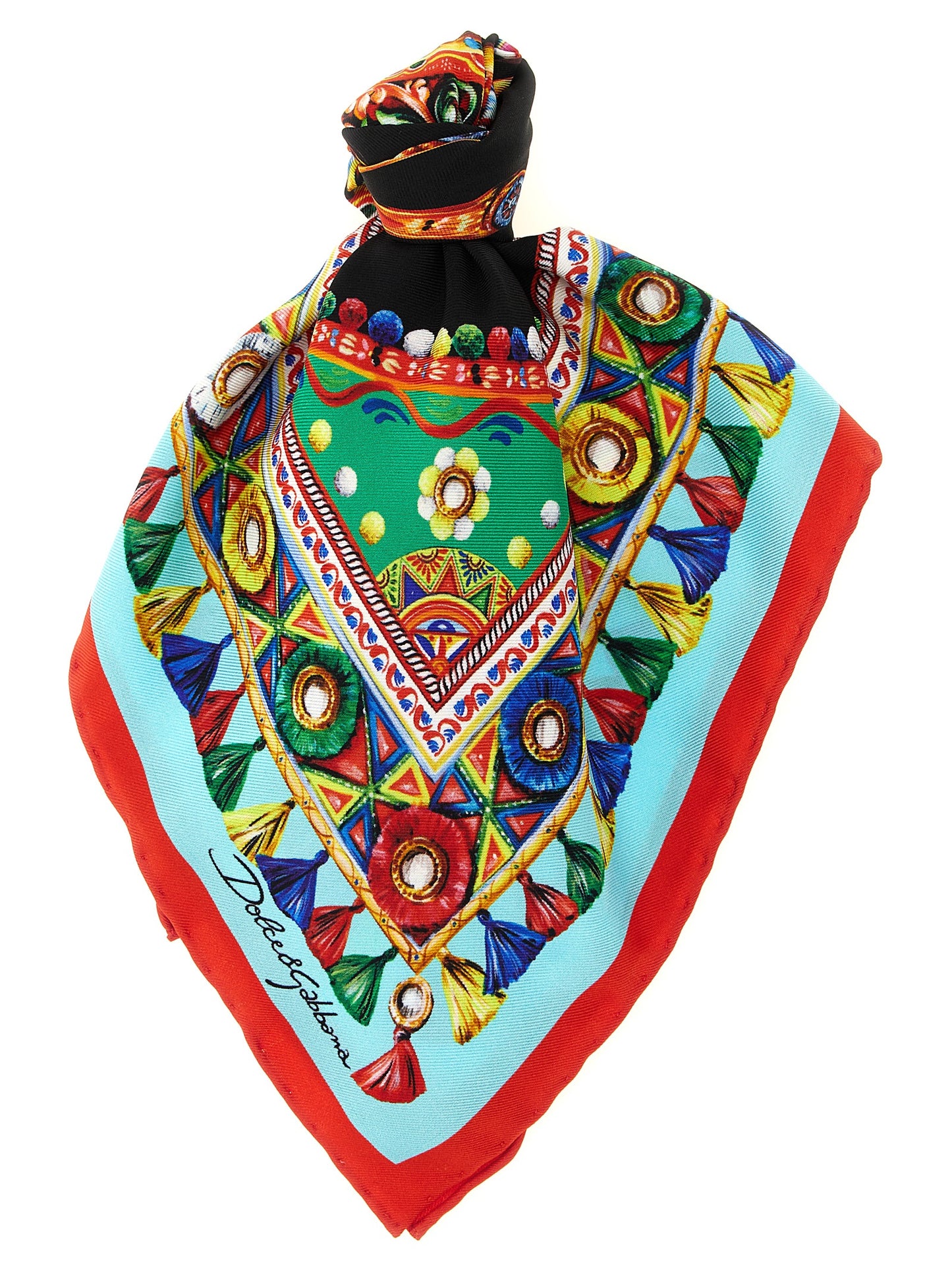 Pañuelo de seda multicolor Dolce & Gabbana