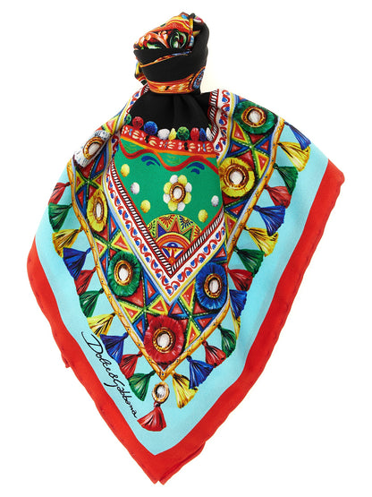 Pañuelo de seda multicolor Dolce & Gabbana