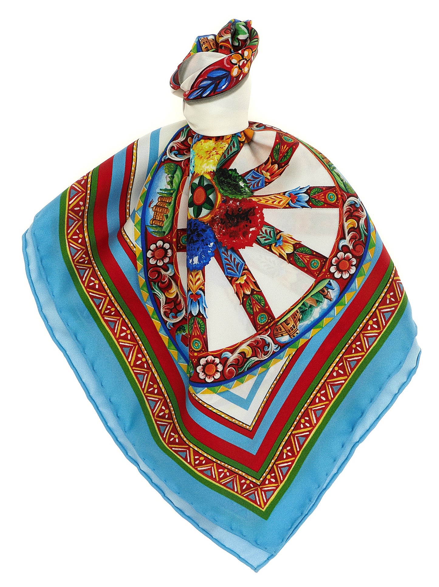 Pañuelo de seda multicolor Dolce & Gabbana