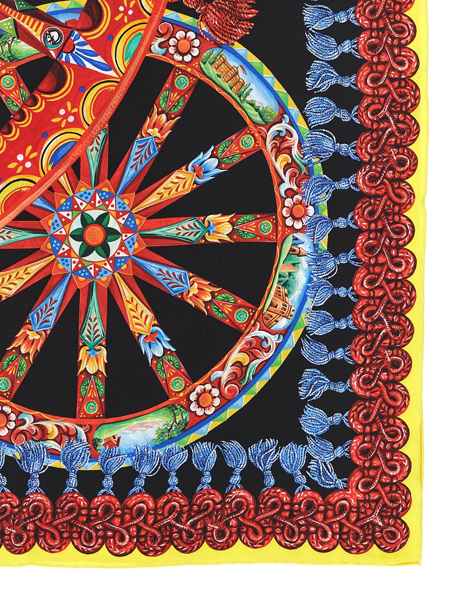 Dolce & Gabbana Foulard en Soie Multicolore - Drape Fluide