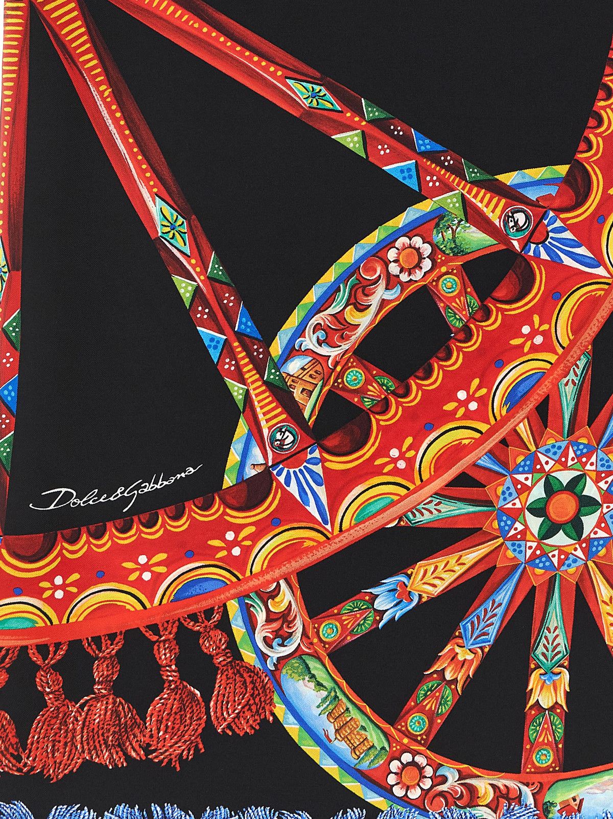 Dolce & Gabbana Foulard en Soie Multicolore - Drape Fluide