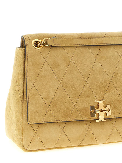 Bolso de hombro Tory Burch de piel de becerro beige