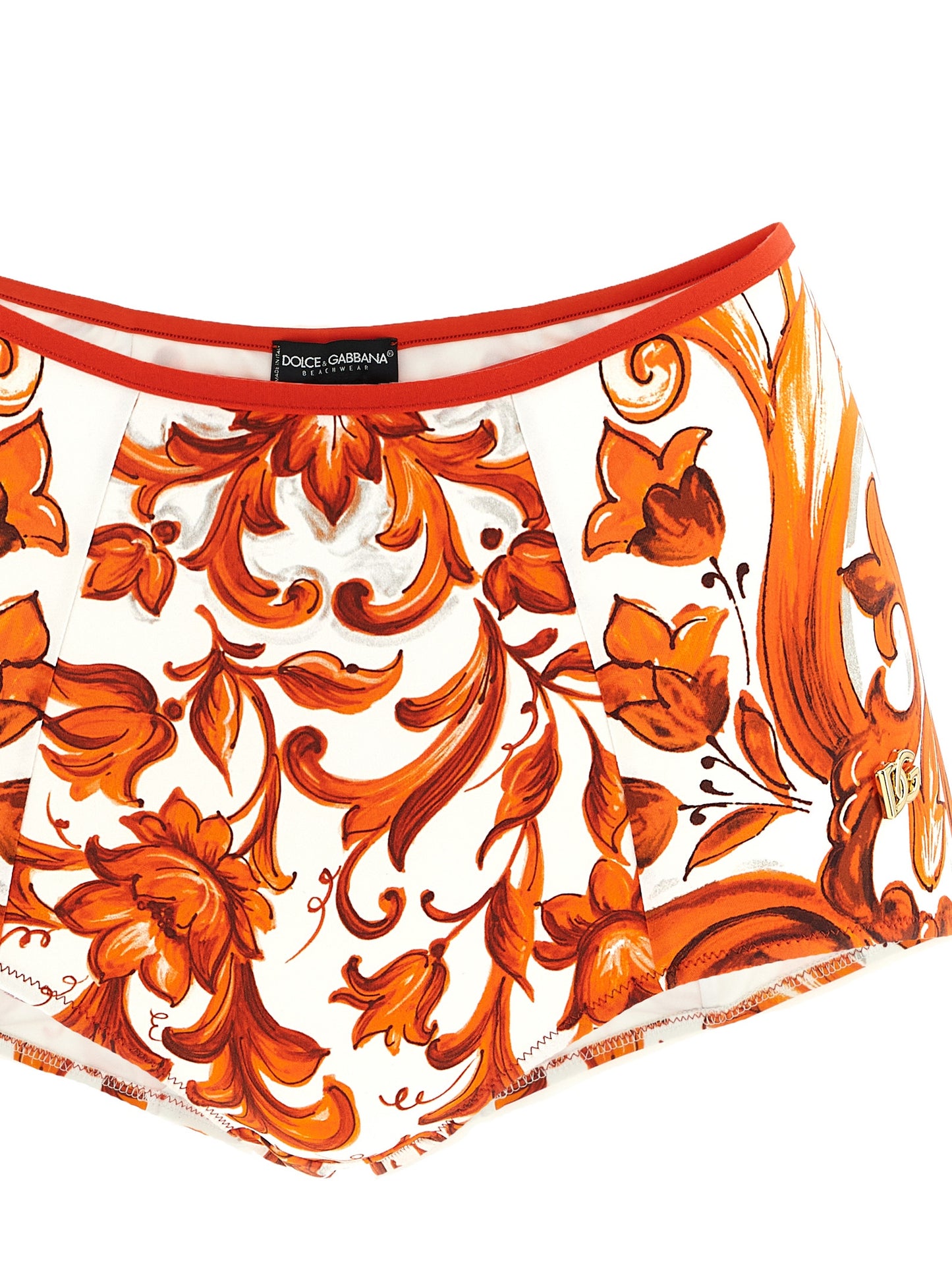 Bikini De Dos Piezas De Poliamida En Naranja De Dolce & Gabbana