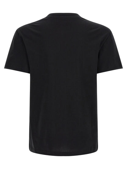 Camiseta de algodón negra Valentino Garavani
