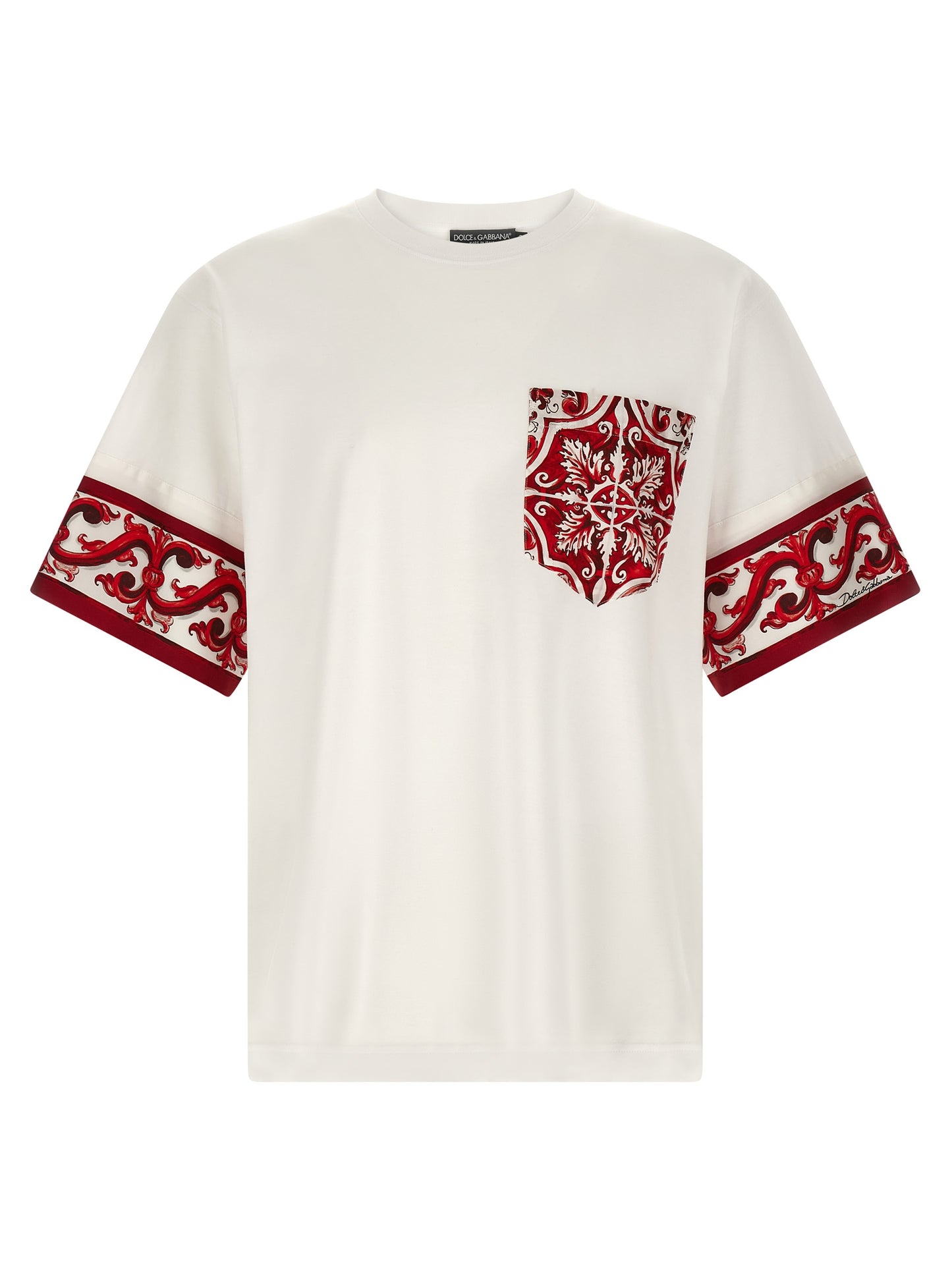 T-shirt en coton rouge Dolce & Gabbana