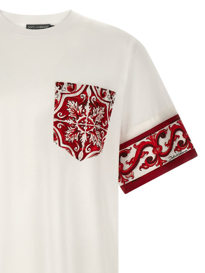 T-shirt en coton rouge Dolce & Gabbana