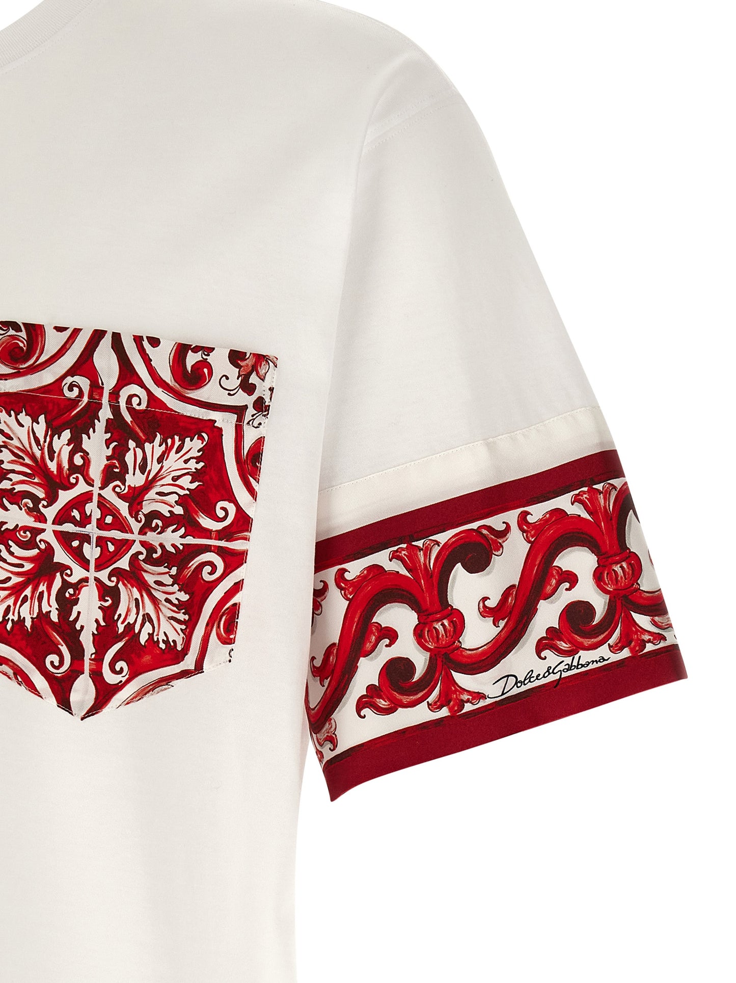 T-shirt en coton rouge Dolce & Gabbana