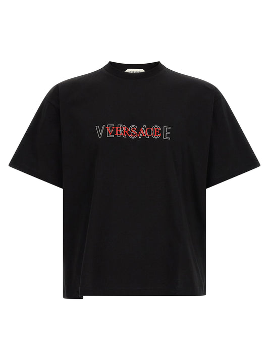Camiseta Versace negra de algodón