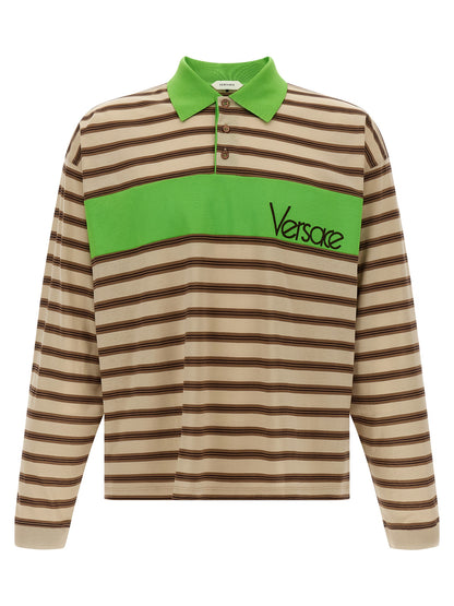 Polo de Algodón Multicolor Versace