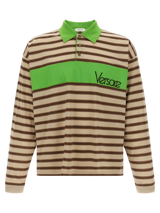 Polo de Algodón Multicolor Versace