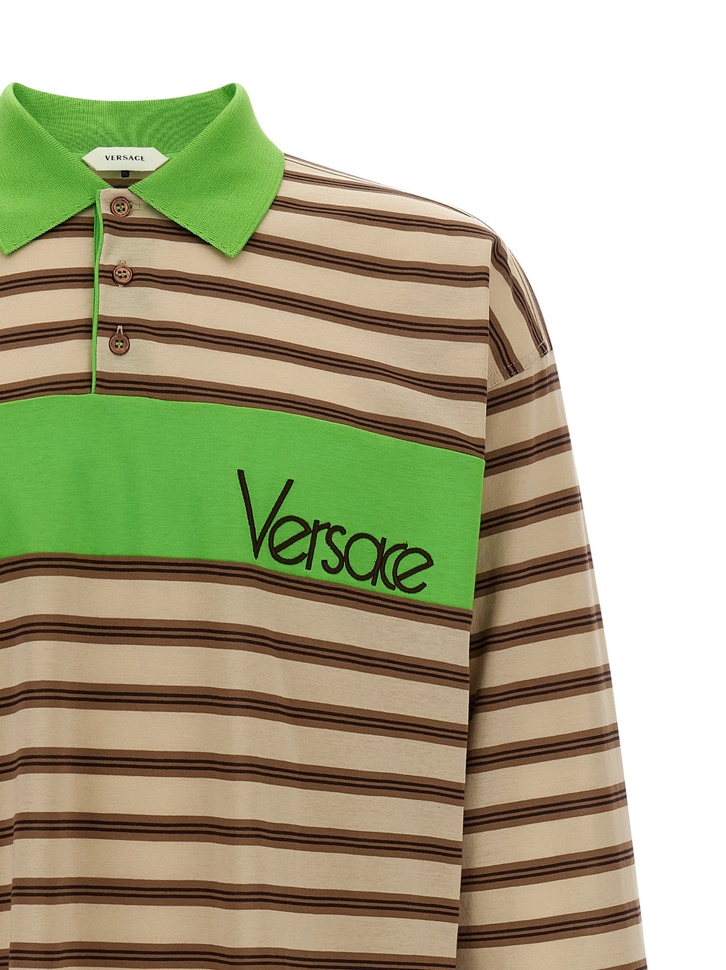 Polo de Algodón Multicolor Versace