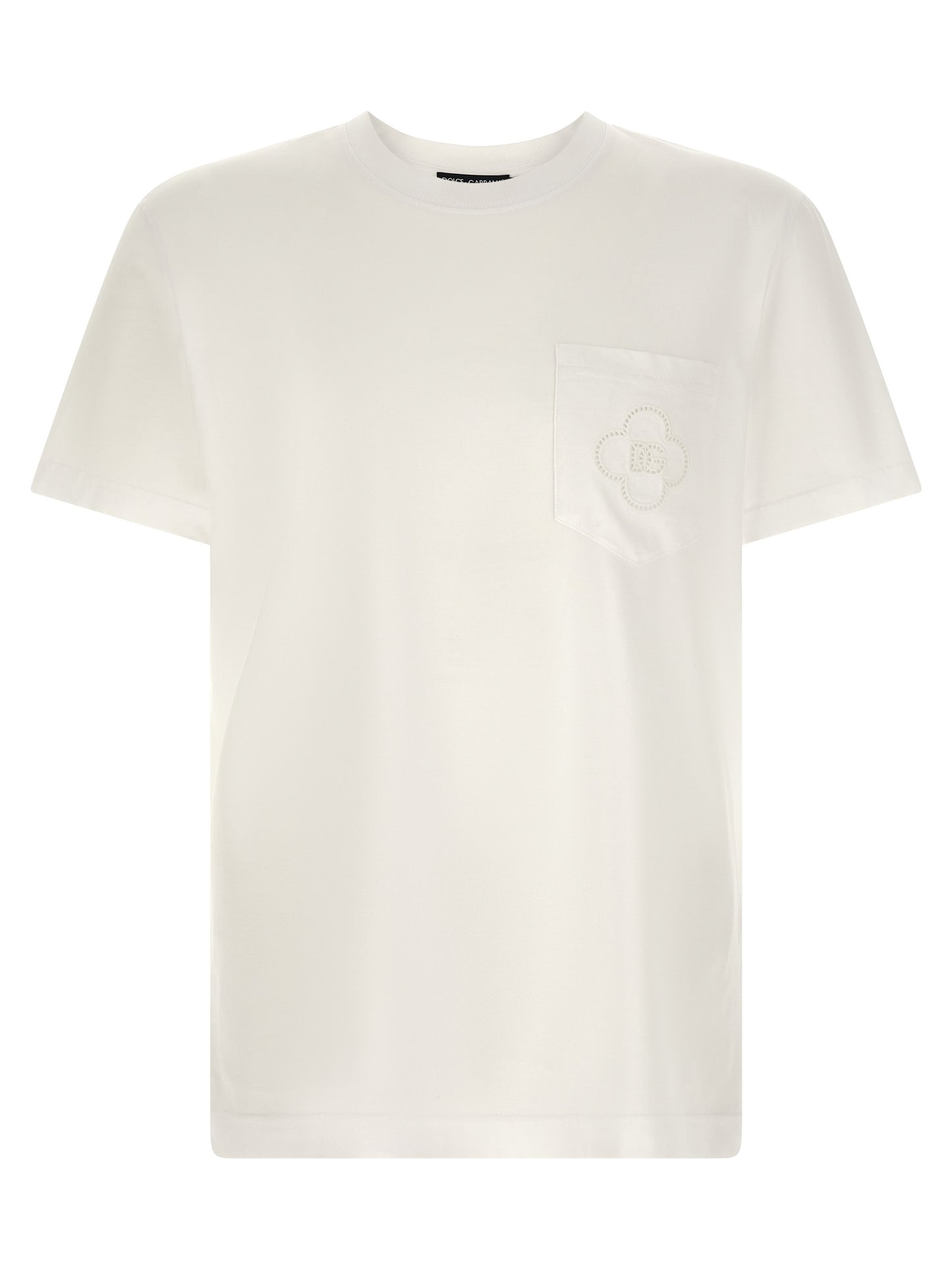 T-shirt en coton blanc essentiel à votre garde-robe Dolce & Gabbana