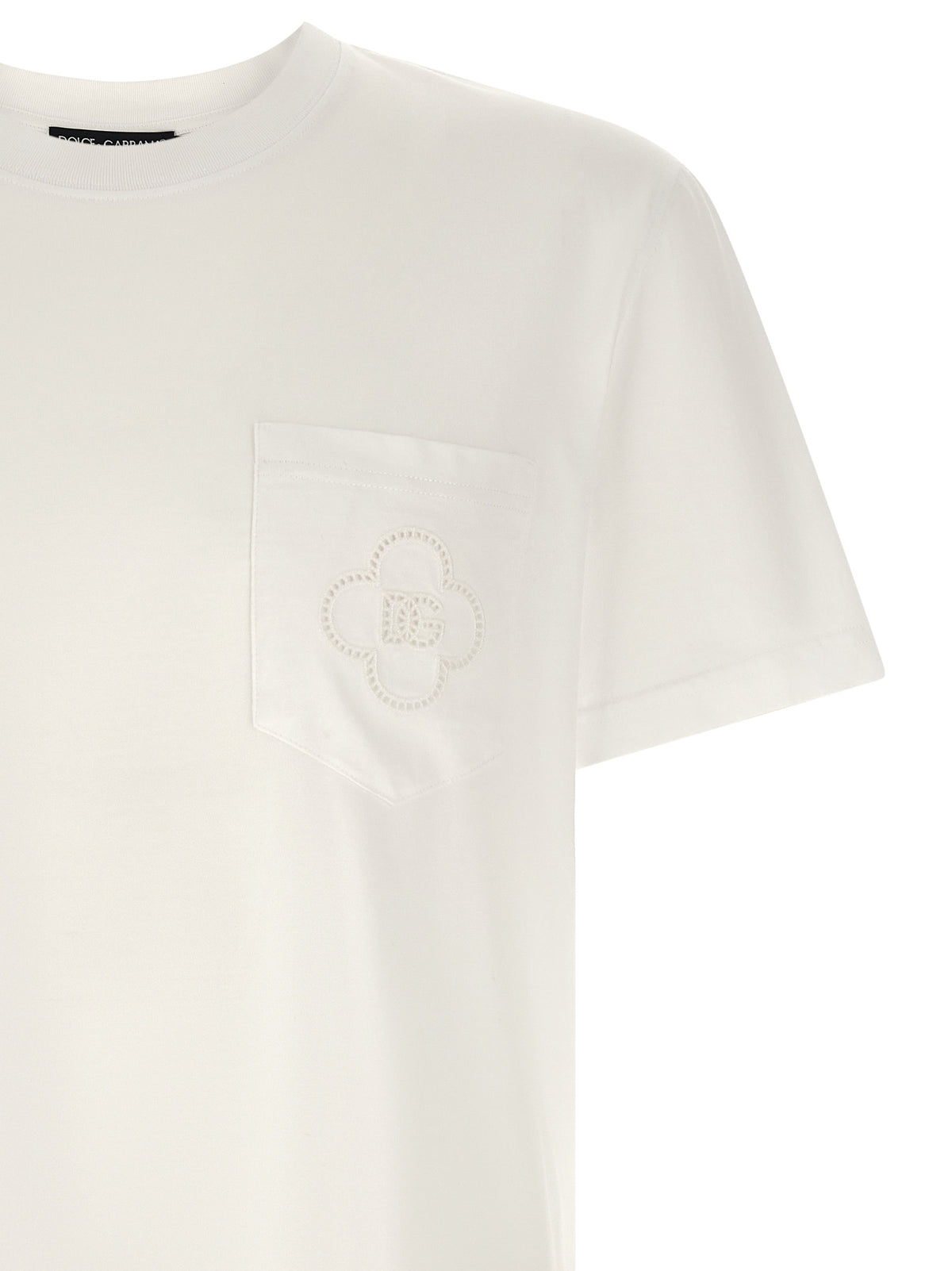 T-shirt en coton blanc essentiel à votre garde-robe Dolce & Gabbana