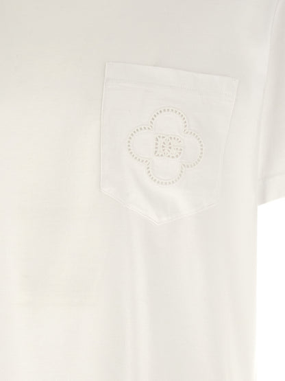 T-shirt en coton blanc essentiel à votre garde-robe Dolce & Gabbana