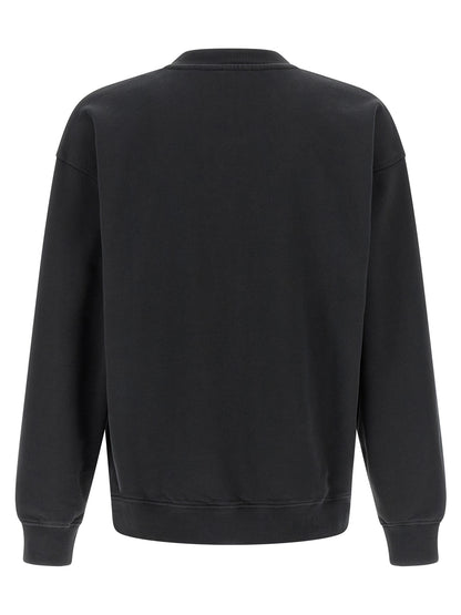 Sweat-shirt Diesel en coton noir à la coupe décontractée et au design unique