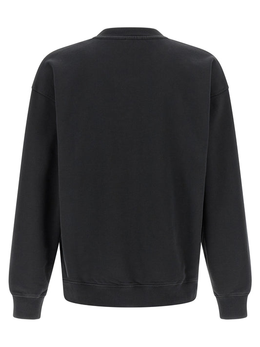 Sweat-shirt Diesel en coton noir à la coupe décontractée et au design unique