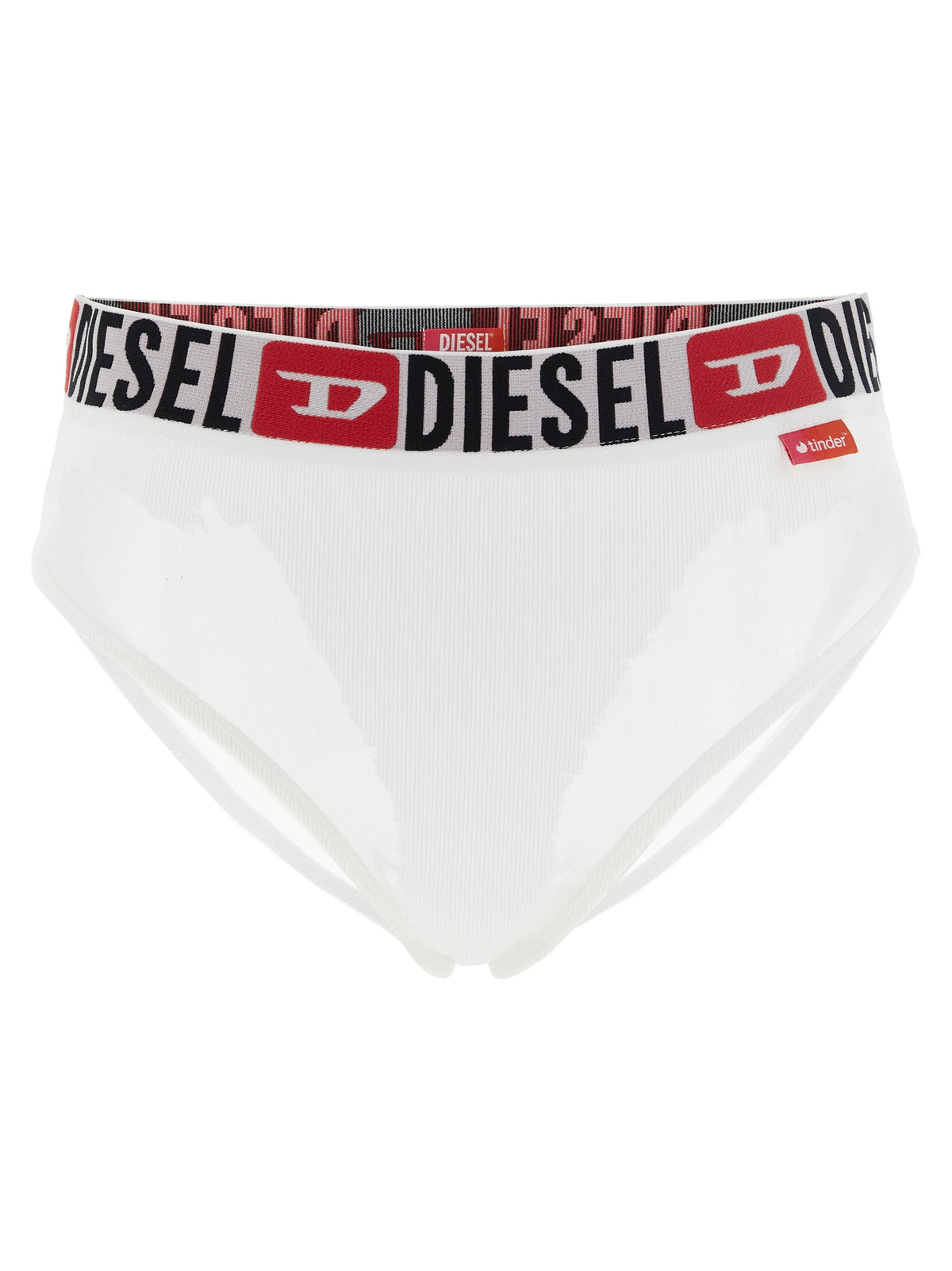 Diesel White Cotton Briefs - Comfortable Structural Support-
