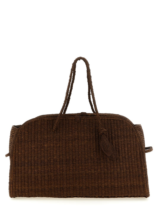 Bolso tote Jacquemus de rafia marrón