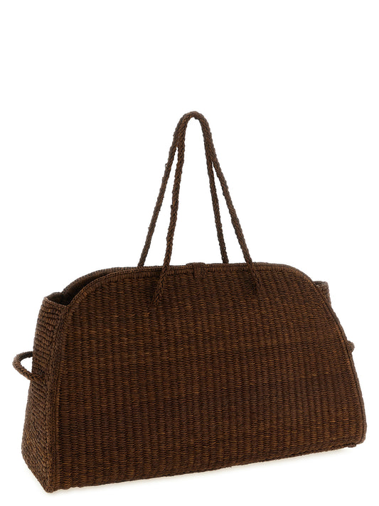Bolso tote Jacquemus de rafia marrón