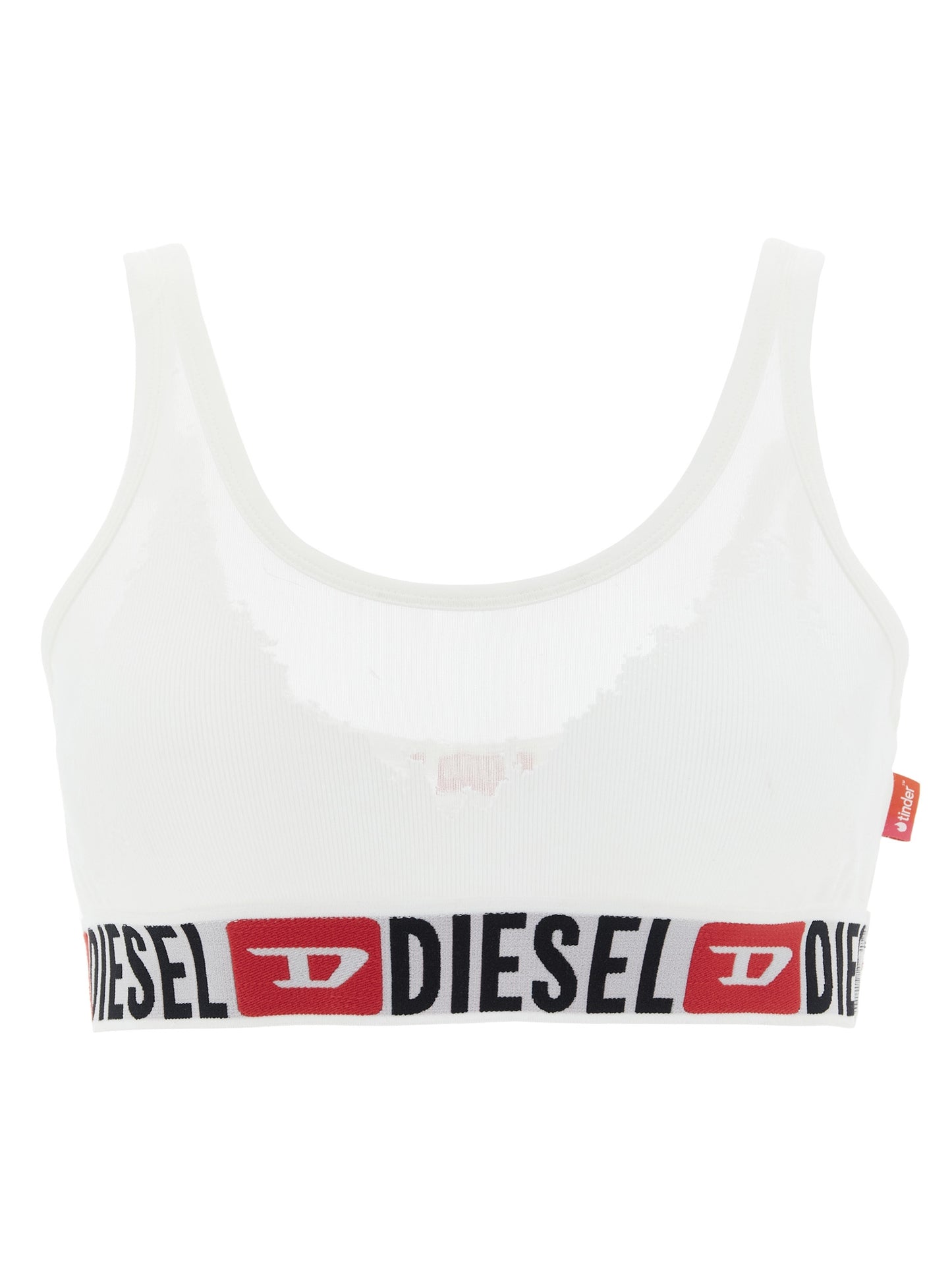 Sujetador Diesel de algodón blanco