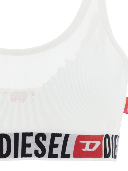 Sujetador Diesel de algodón blanco