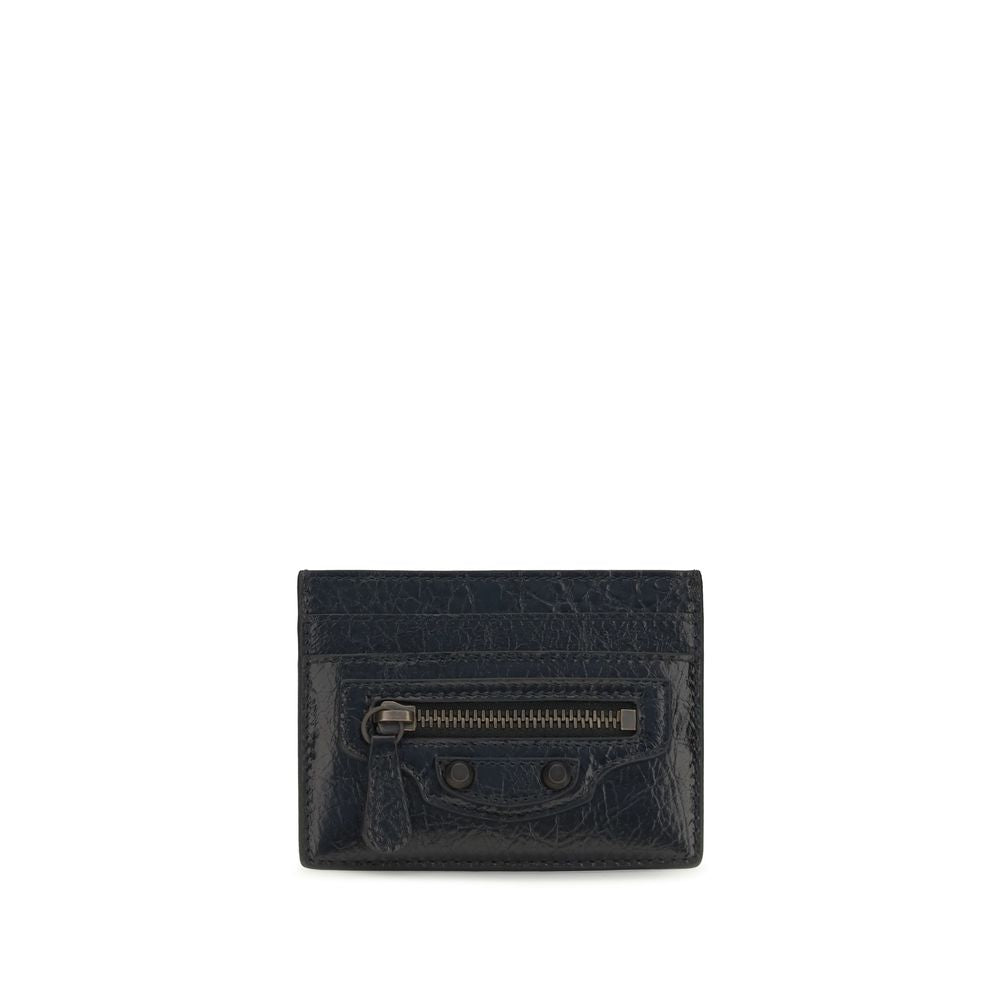 Porte-cartes Balenciaga cuir Ovis Aries Le City Noir