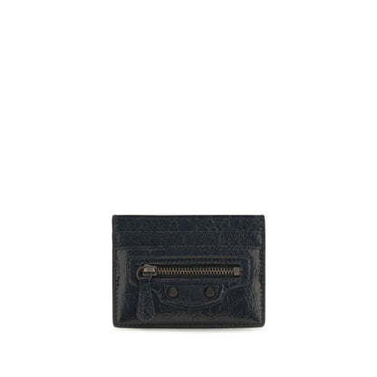 Porte-cartes Balenciaga cuir Ovis Aries Le City Noir
