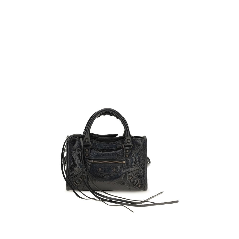 Bolso Balenciaga negro de piel de cordero Ovis Aries Aries